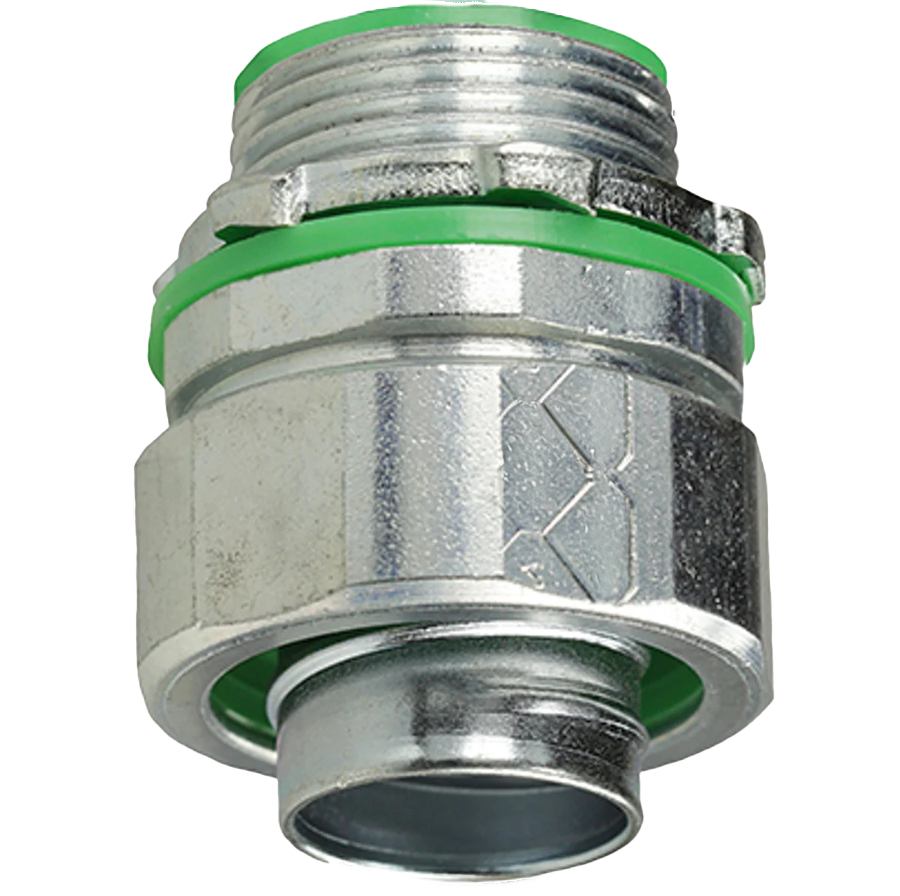 LIQUID-TIGHT Straight Connector One-Piece Insulated Throat